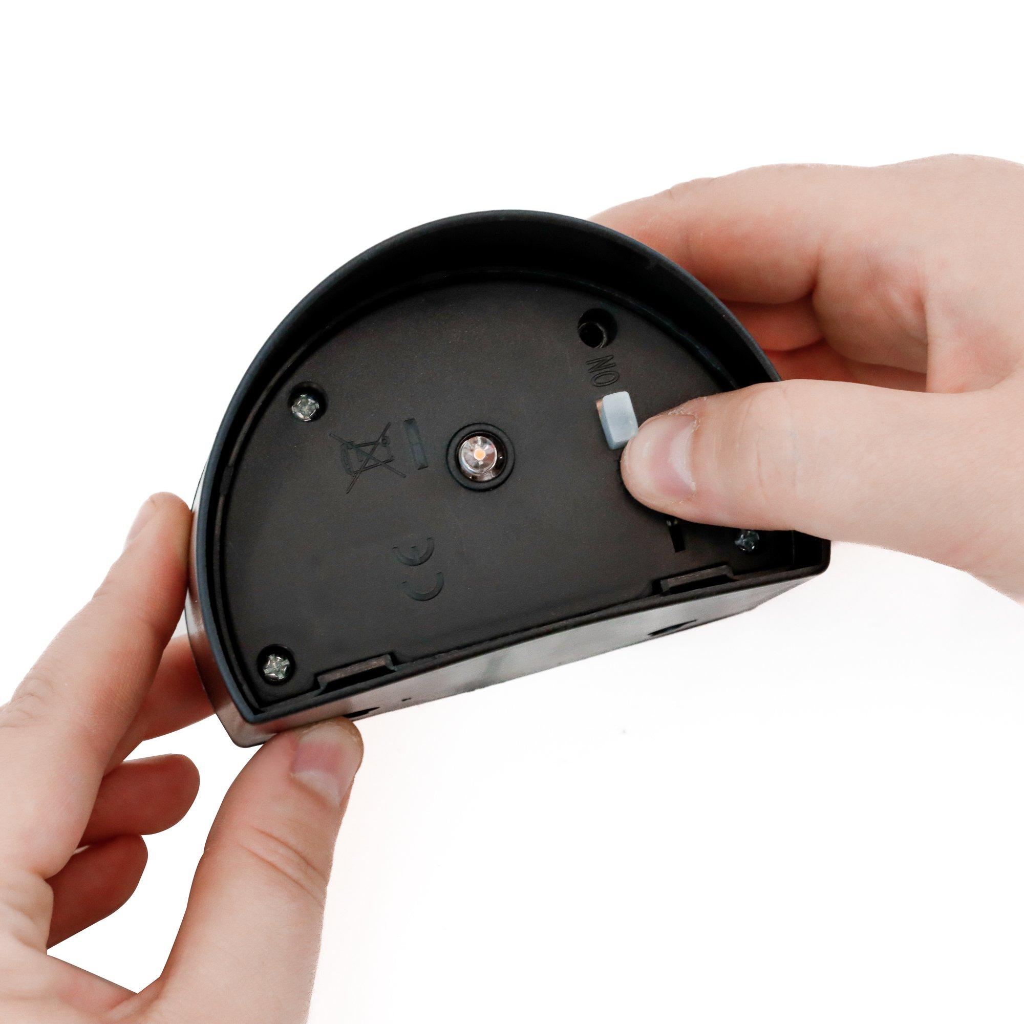 Black/Silver - Streetwize - Urbane Solar Fence Lights (Pack of 4) - 4