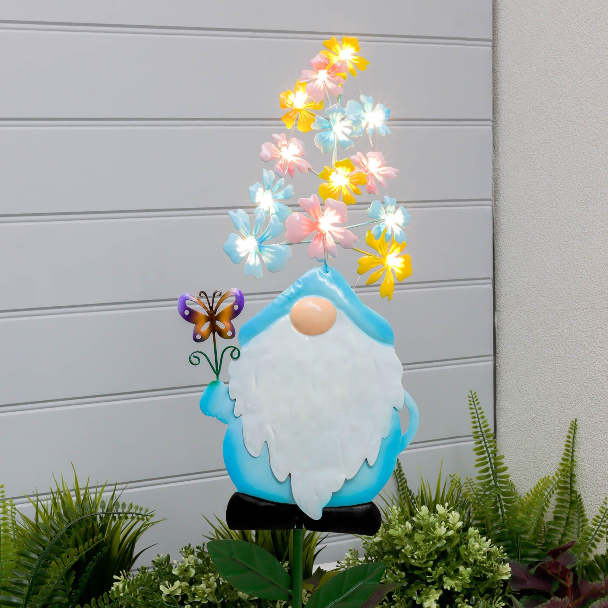 Blue - Streetwize - Solar Powered Gnome Stake Light - Blue - 2