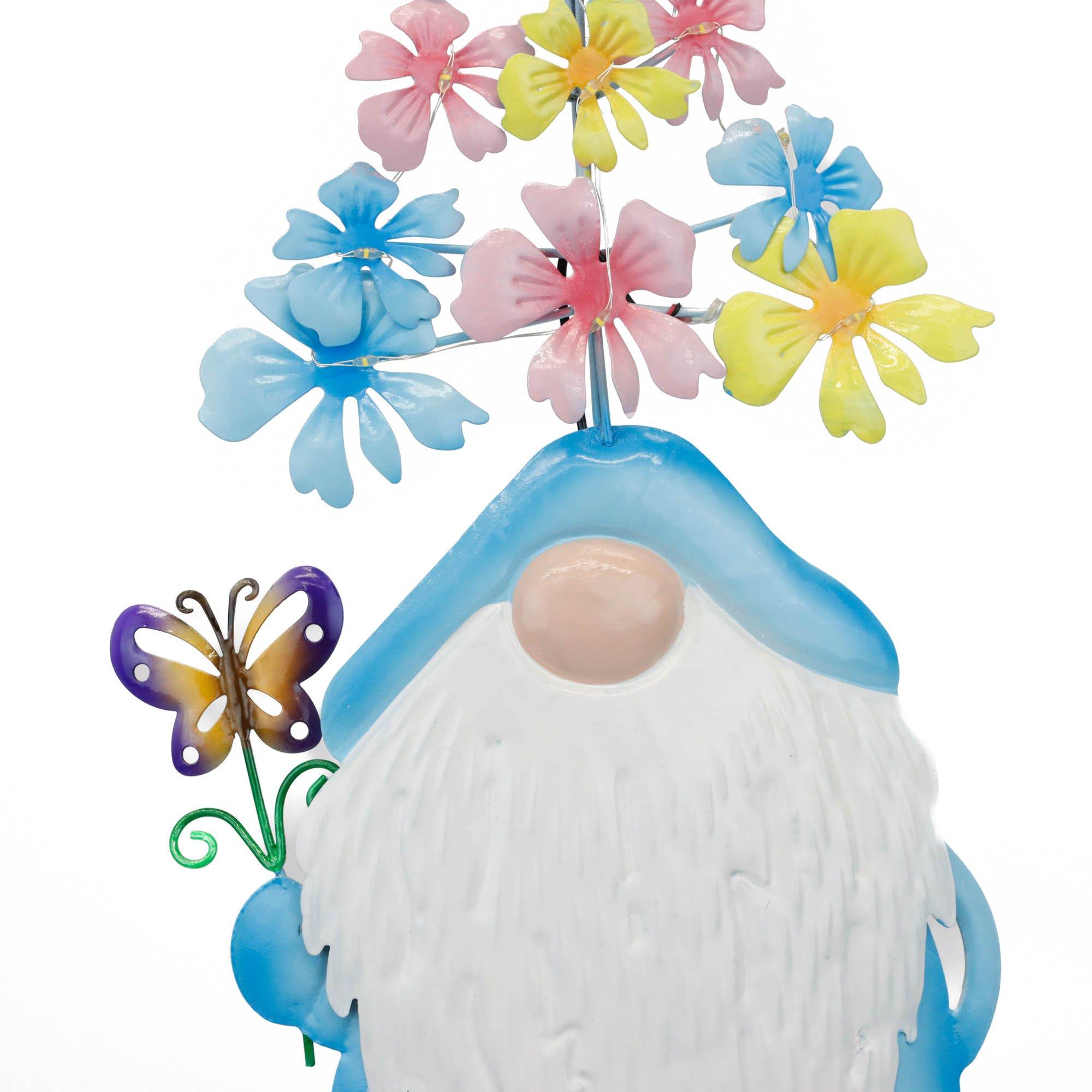 Blue - Streetwize - Solar Powered Gnome Stake Light - Blue - 3