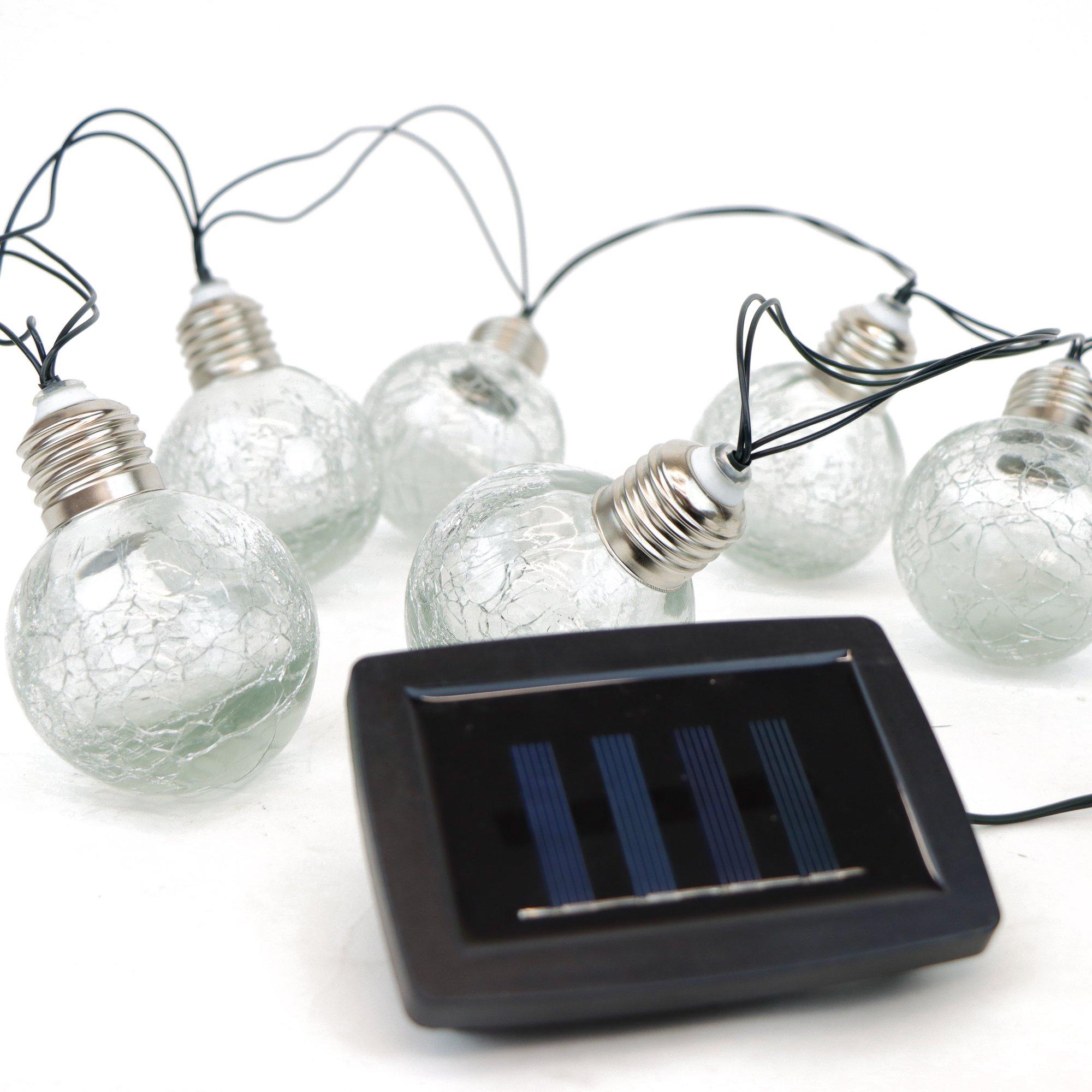 Multi - Streetwize - Set of 10 Crackle Ball Solar String Light - 3