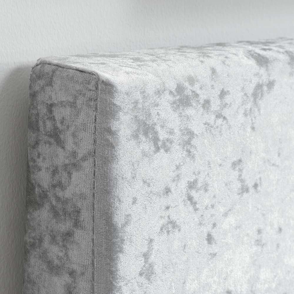 Steel - Birlea - Berlin Ottoman Bed in Crushed Velvet - 4