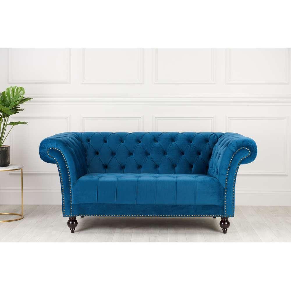 Blue - Birlea - Chester 2 Seater Sofa - 1