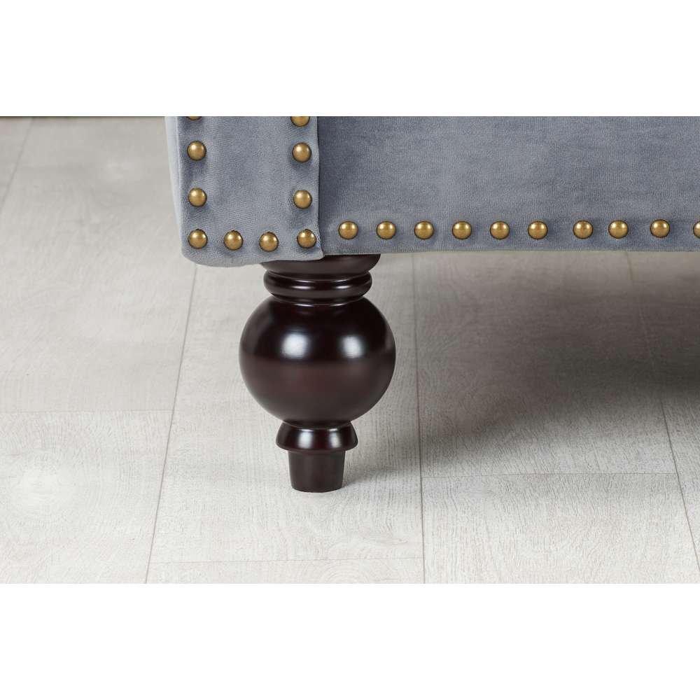 Grey - Birlea - Chester 2 Seater Sofa - 4