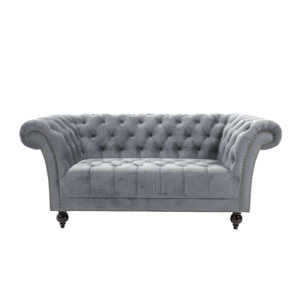 Grey - Birlea - Chester 2 Seater Sofa - 6