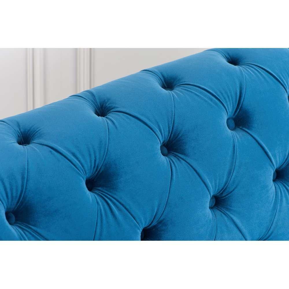 Blue - Birlea - Chester 3 Seater Sofa - 3