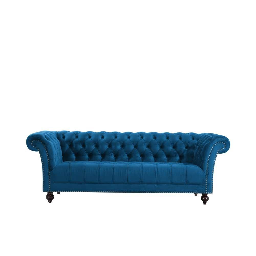 Blue - Birlea - Chester 3 Seater Sofa - 6