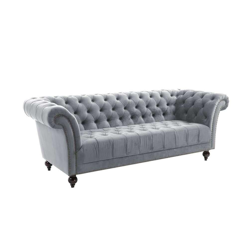 Grey - Birlea - Chester 3 Seater Sofa - 6