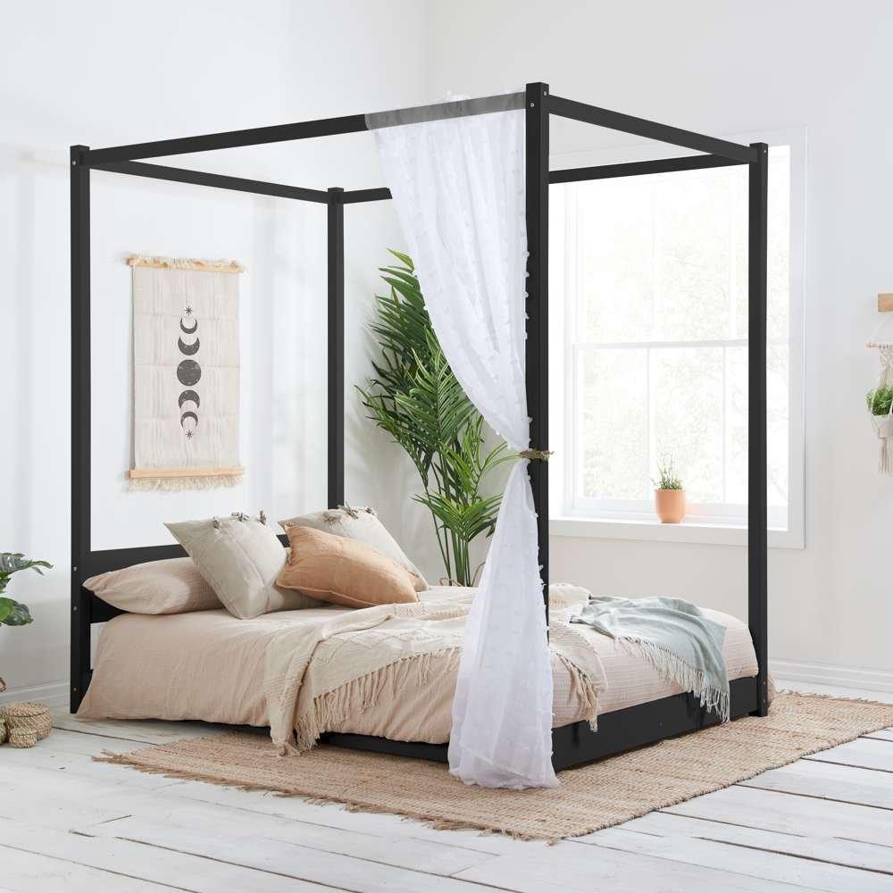 Black - Birlea - Darwin Four Poster Bed - 1