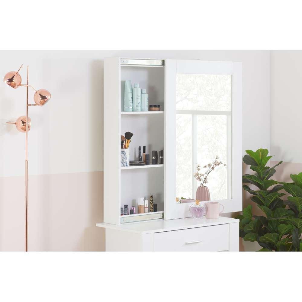 White - Birlea - Evelyn Sliding Mirror Dressing Table - 5