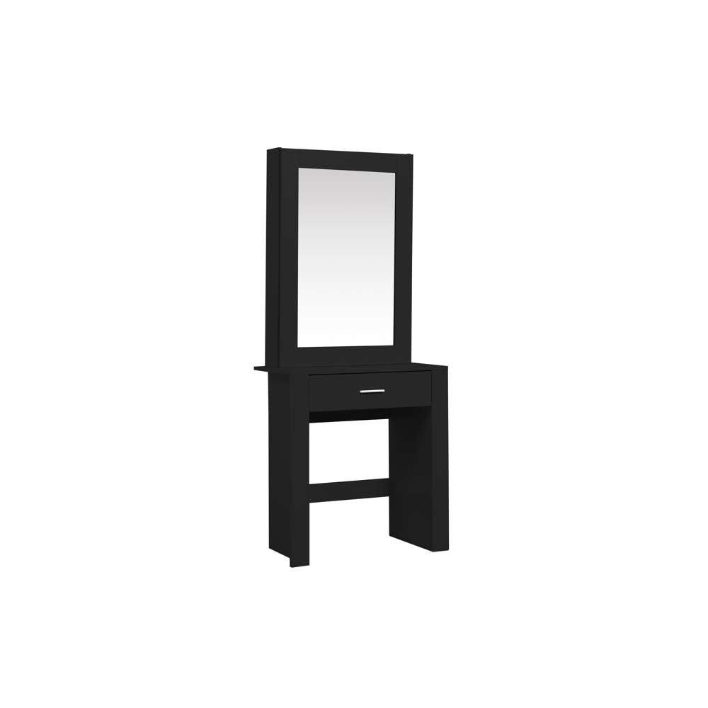 Black - Birlea - Evelyn Sliding Mirror Dressing Table - 6