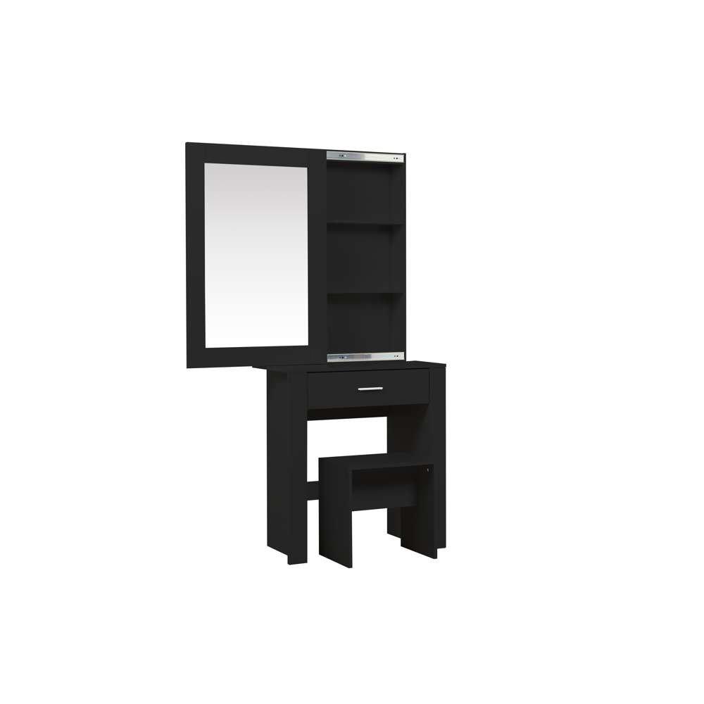 Black - Birlea - Evelyn Sliding Mirror Dressing Table - 7
