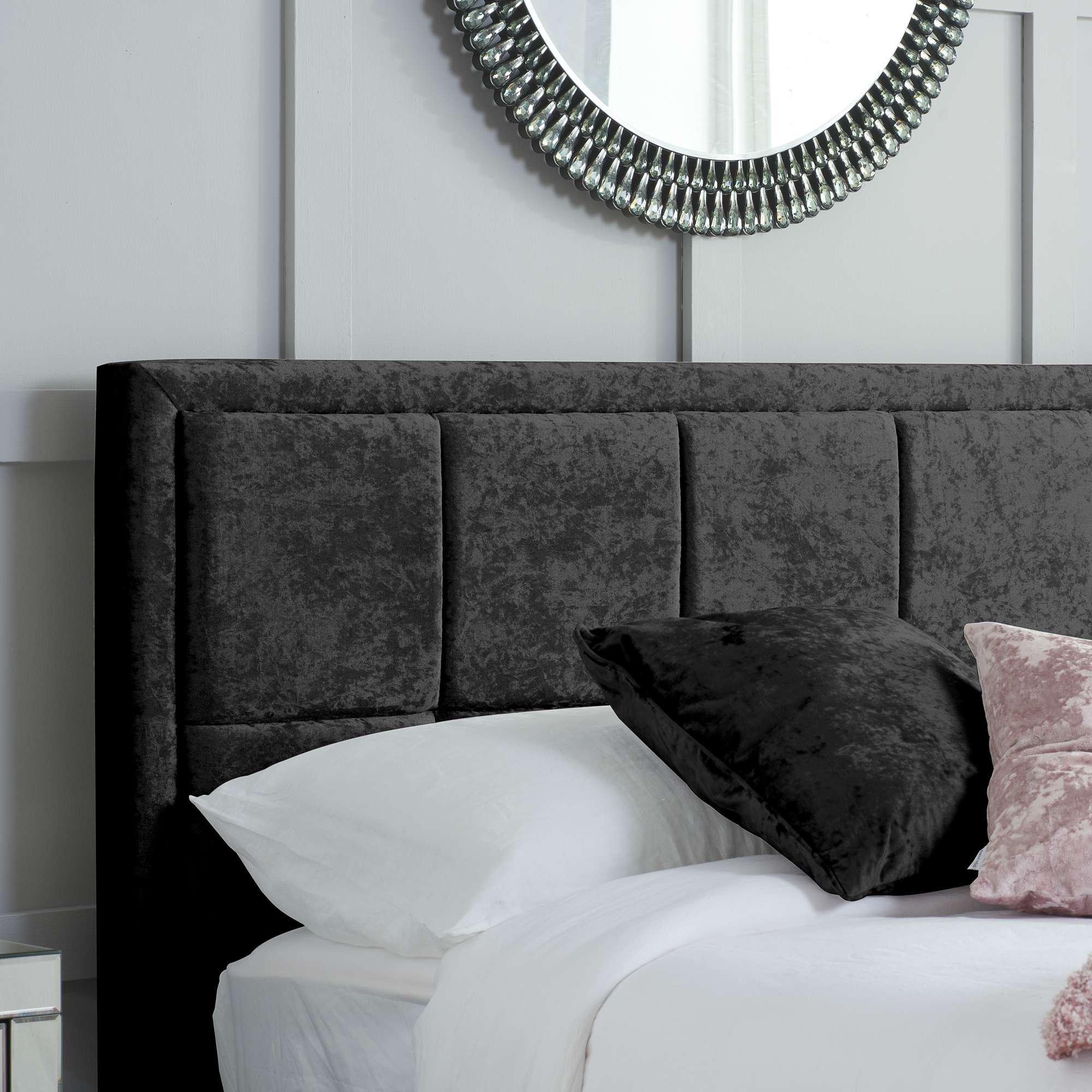 Black - Birlea - Hannover Fabric Bed - 2