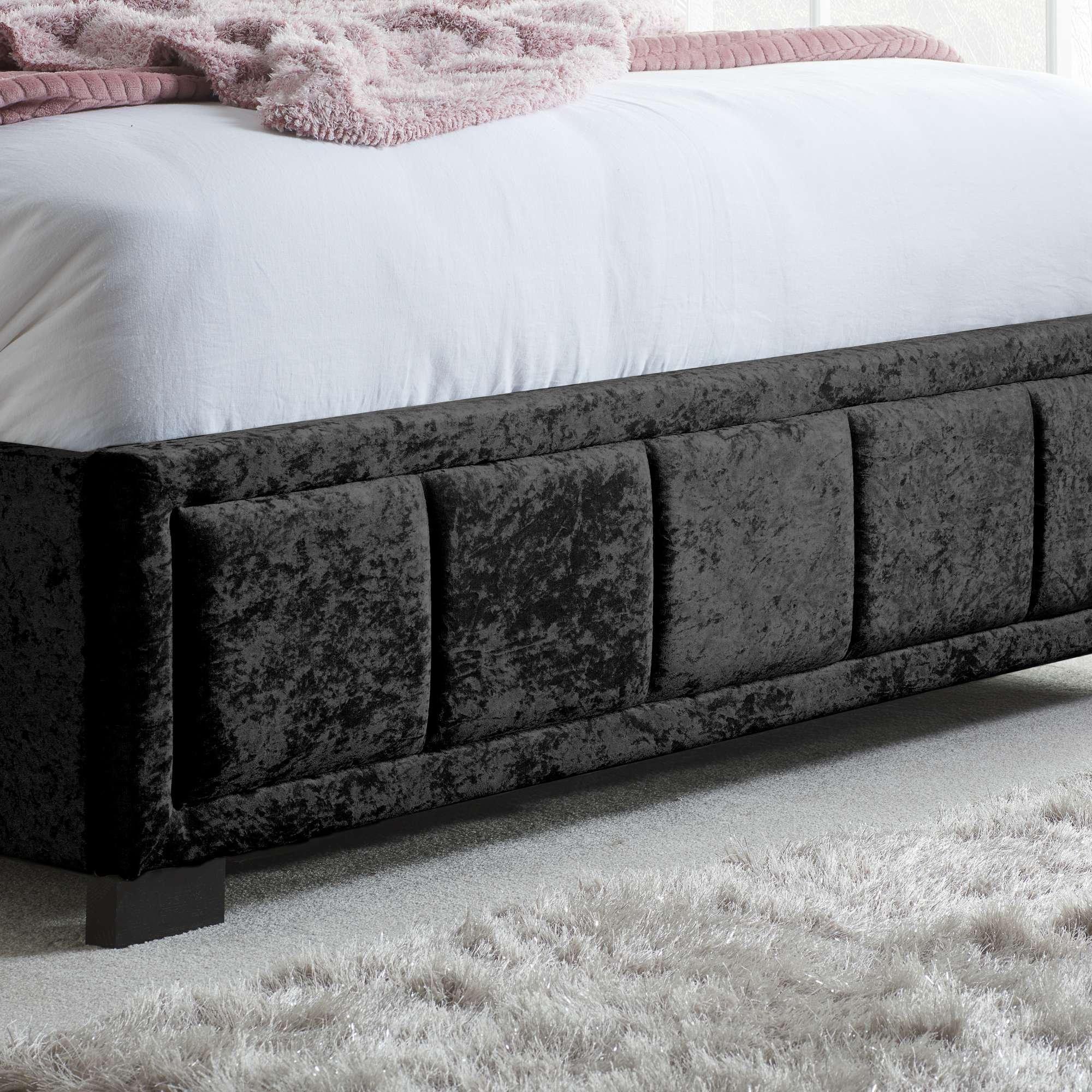 Black - Birlea - Hannover Fabric Bed - 3