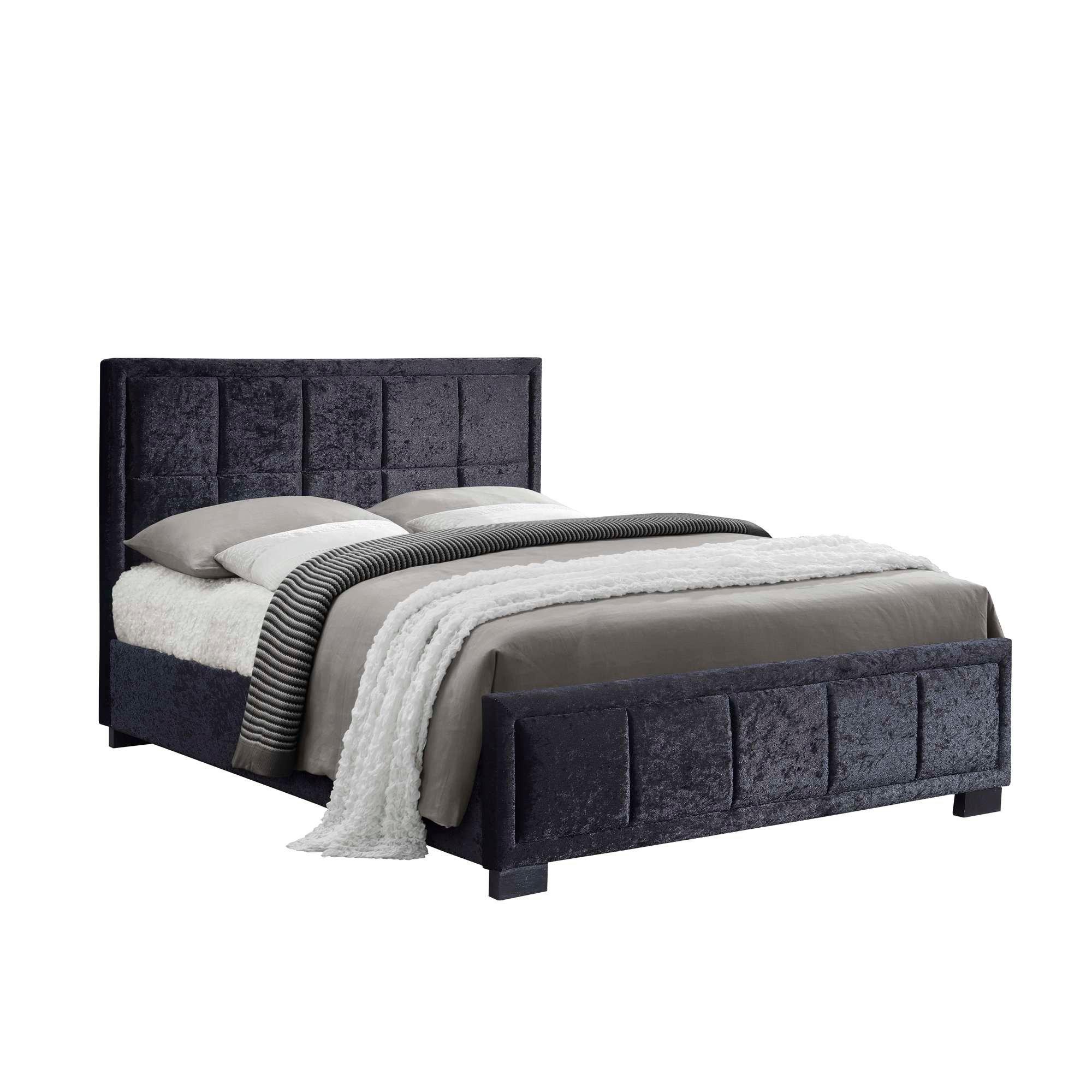 Black - Birlea - Hannover Fabric Bed - 5