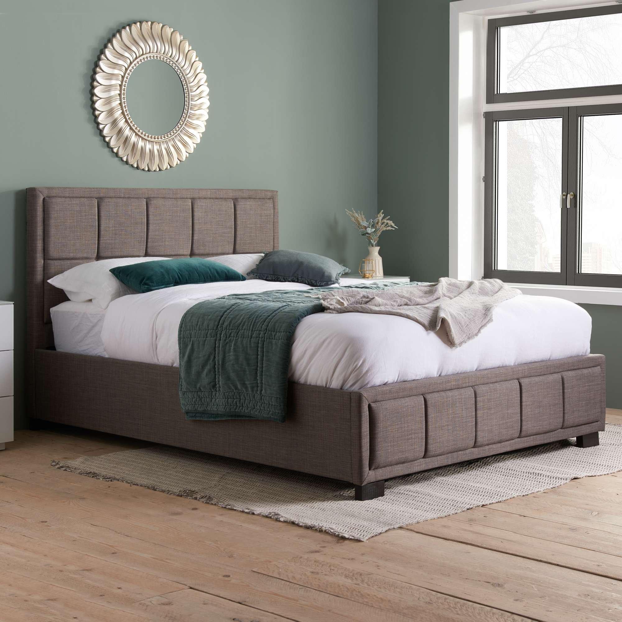 Birlea  Hannover Fabric Bed - Grey - King