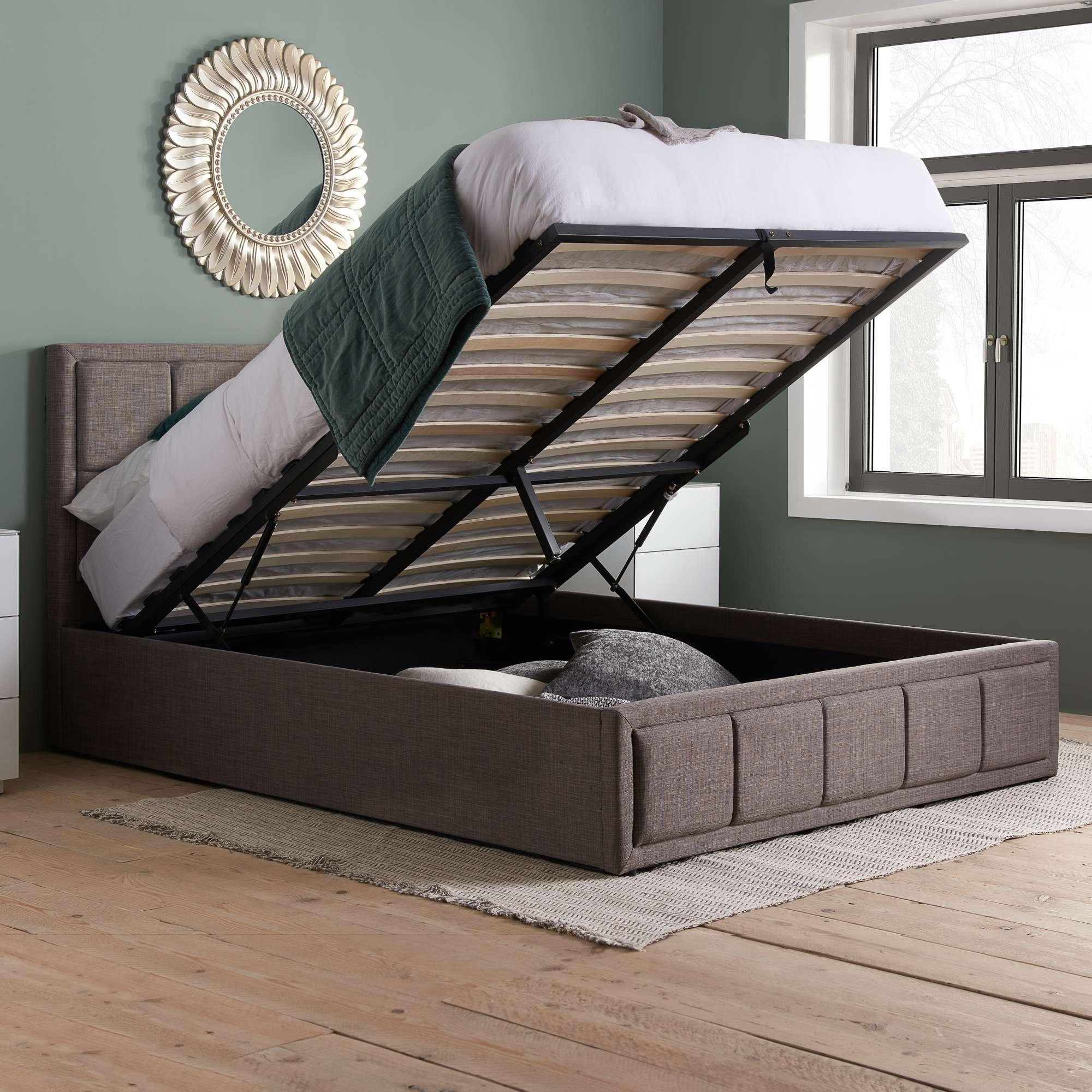 Birlea  Hannover Ottoman Bed - Grey - Sm. Double