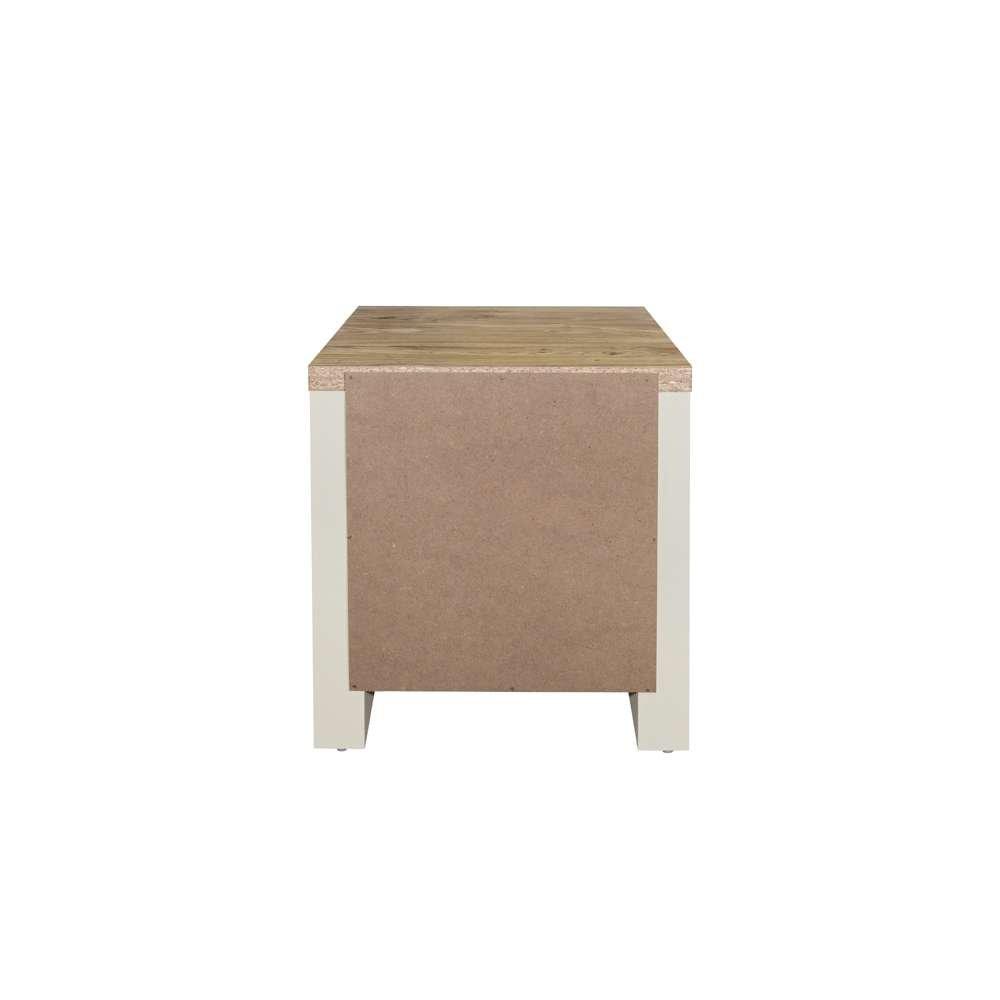 Cream & Oak - Birlea - Highgate 1 Drawer Lamp Table - 3
