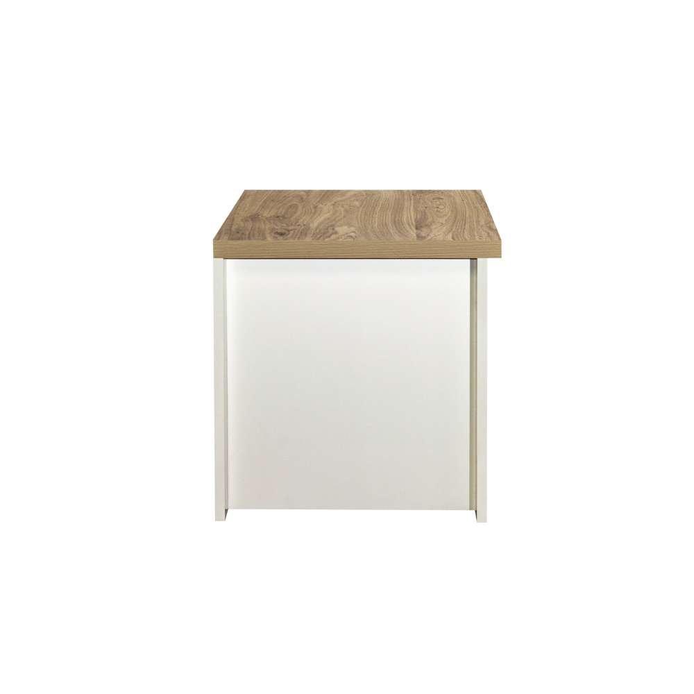 Cream & Oak - Birlea - Highgate 1 Drawer Lamp Table - 5