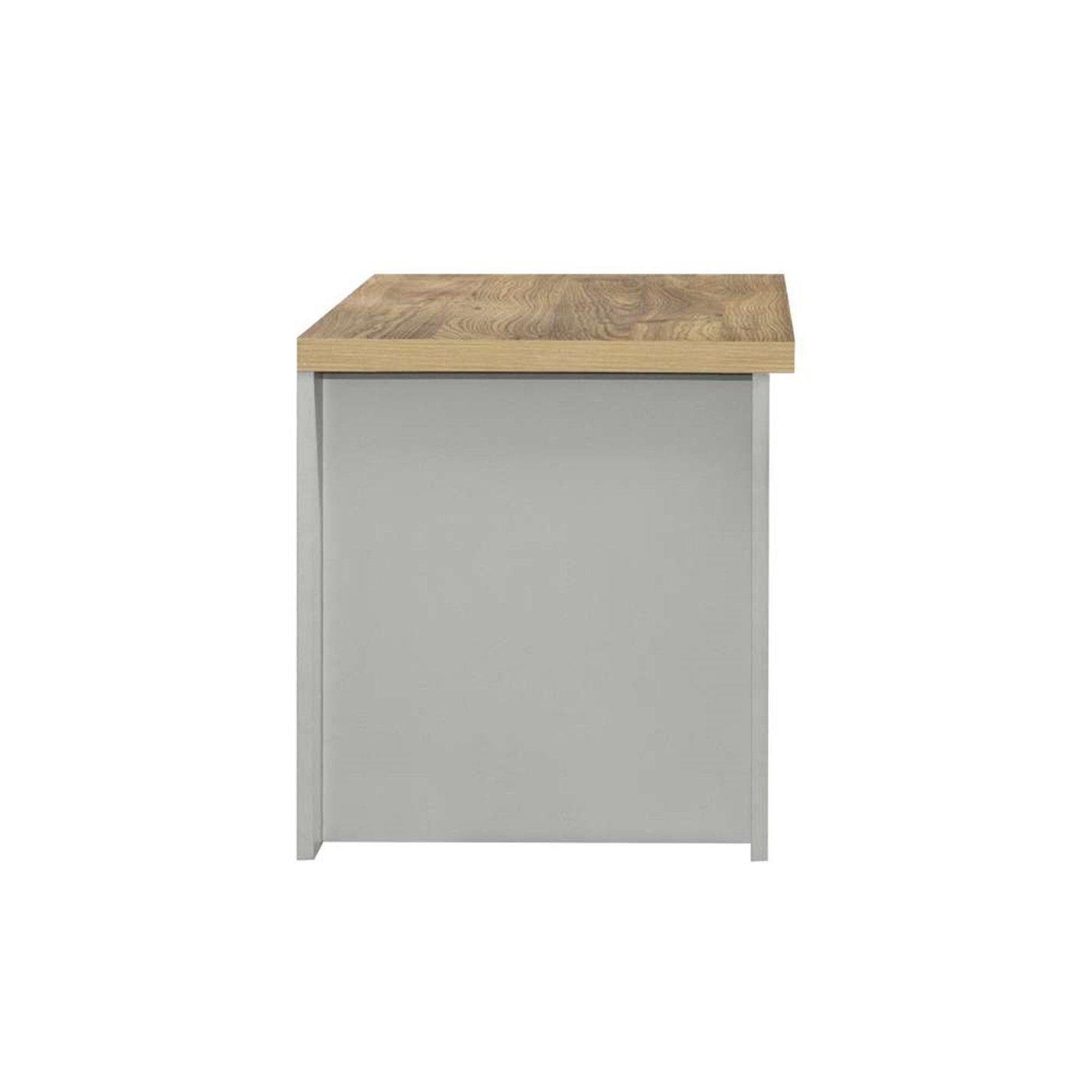 Grey & Oak - Birlea - Highgate 1 Drawer Lamp Table - 7