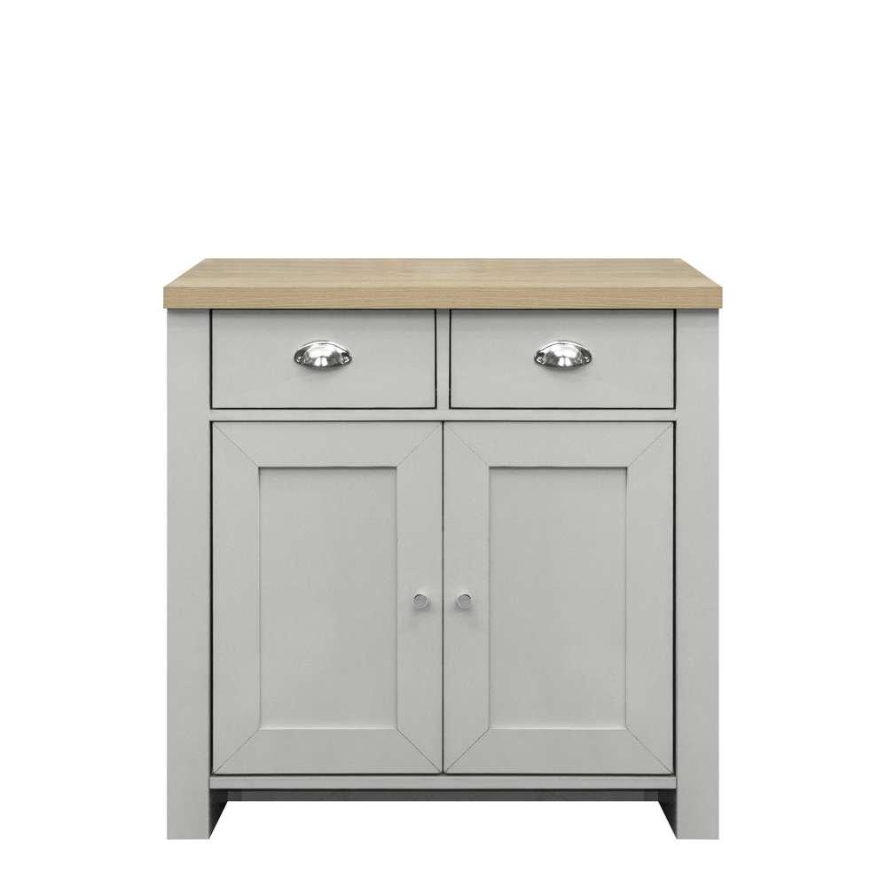 Grey & Oak - Birlea - Highgate 2 Door 2 Drawer Sideboard - 4