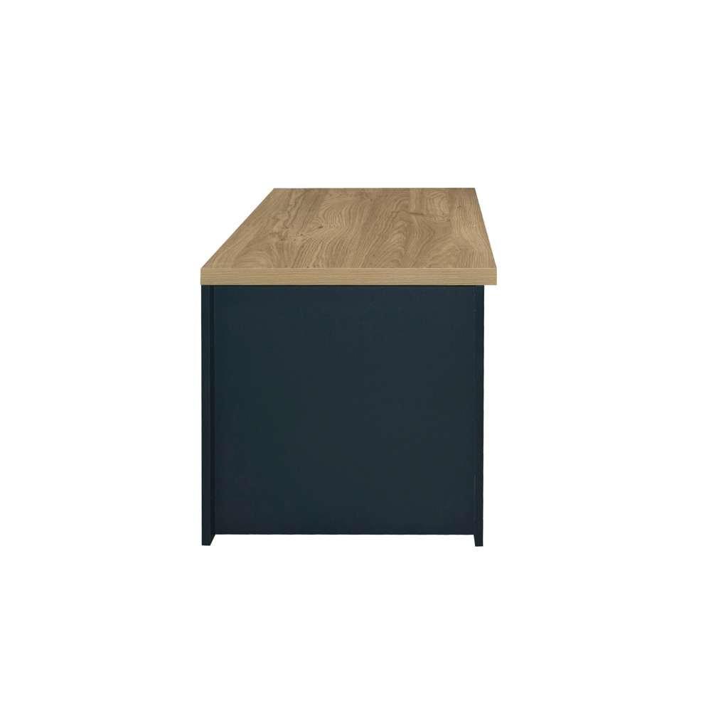 Navy Blue & Oak - Birlea - Highgate 2 Drawer Coffee Table - 5