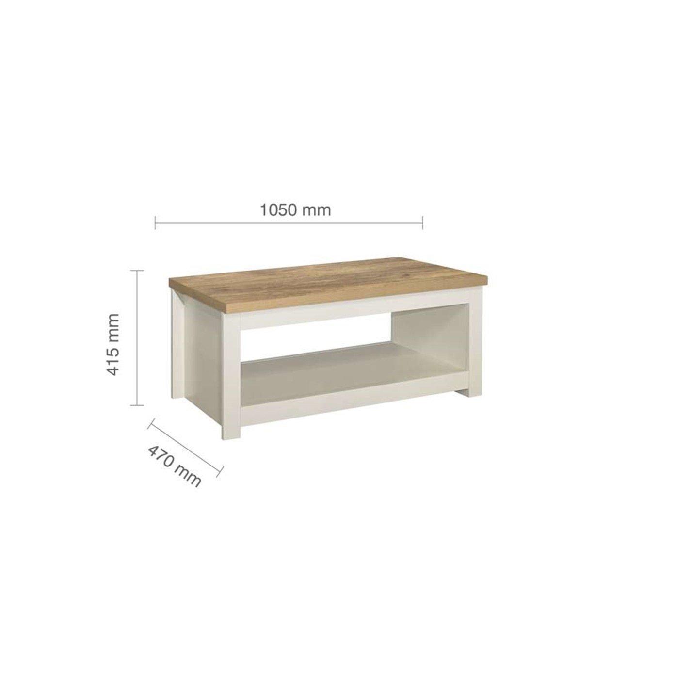 Cream & Oak - Birlea - Highgate Coffee Table - 6