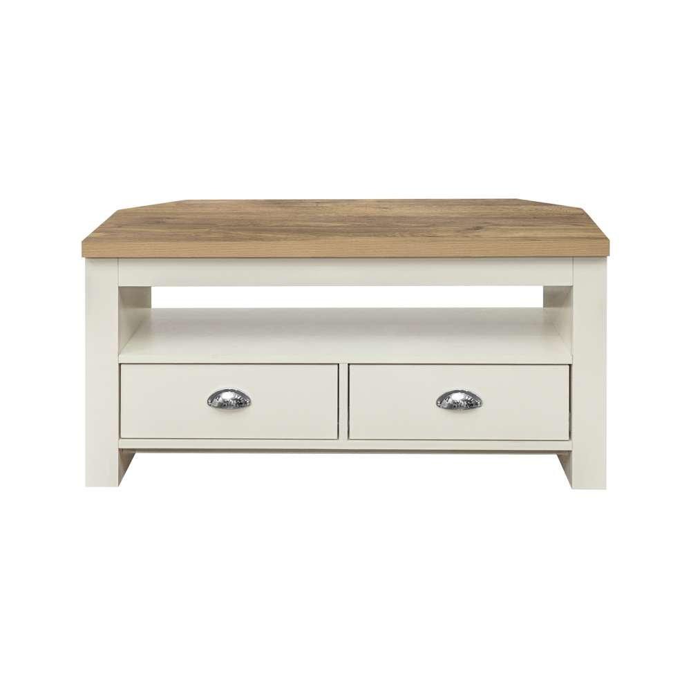 Cream & Oak - Birlea - Highgate Corner TV Unit - 4