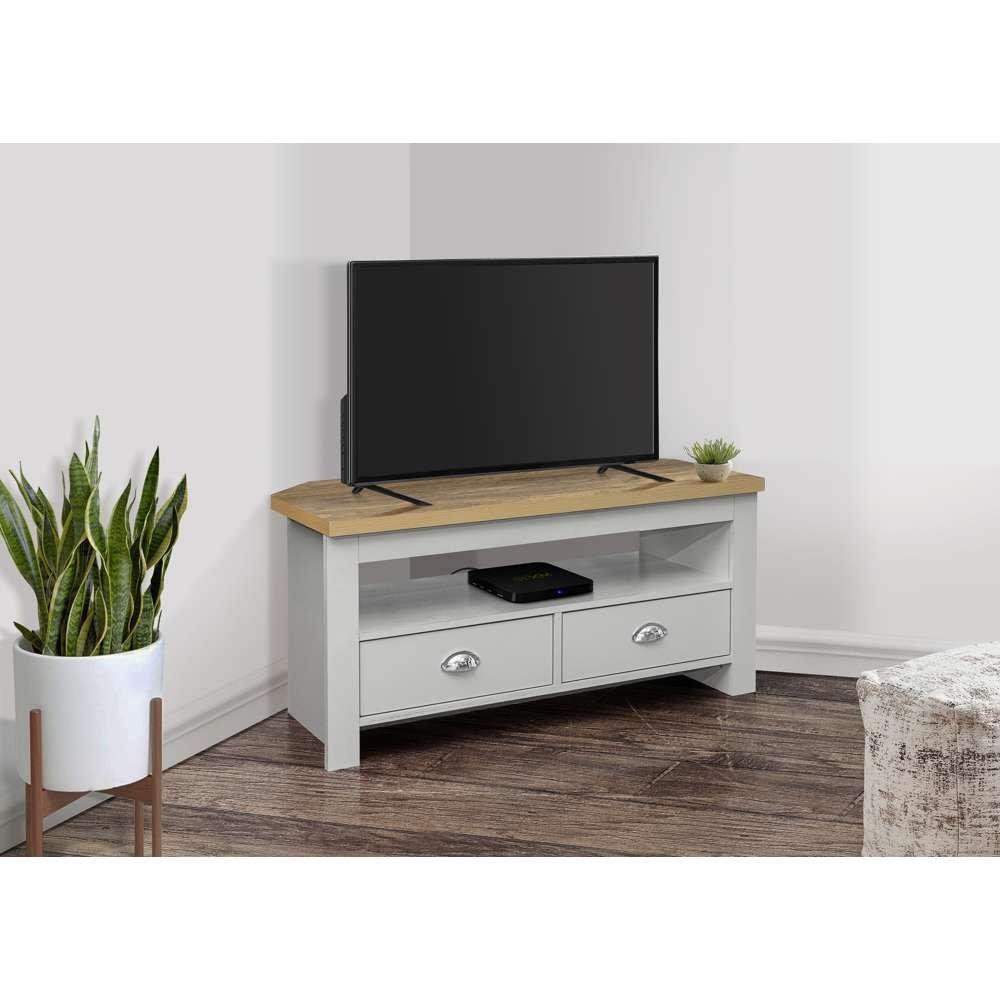 Grey & Oak - Birlea - Highgate Corner TV Unit - 1