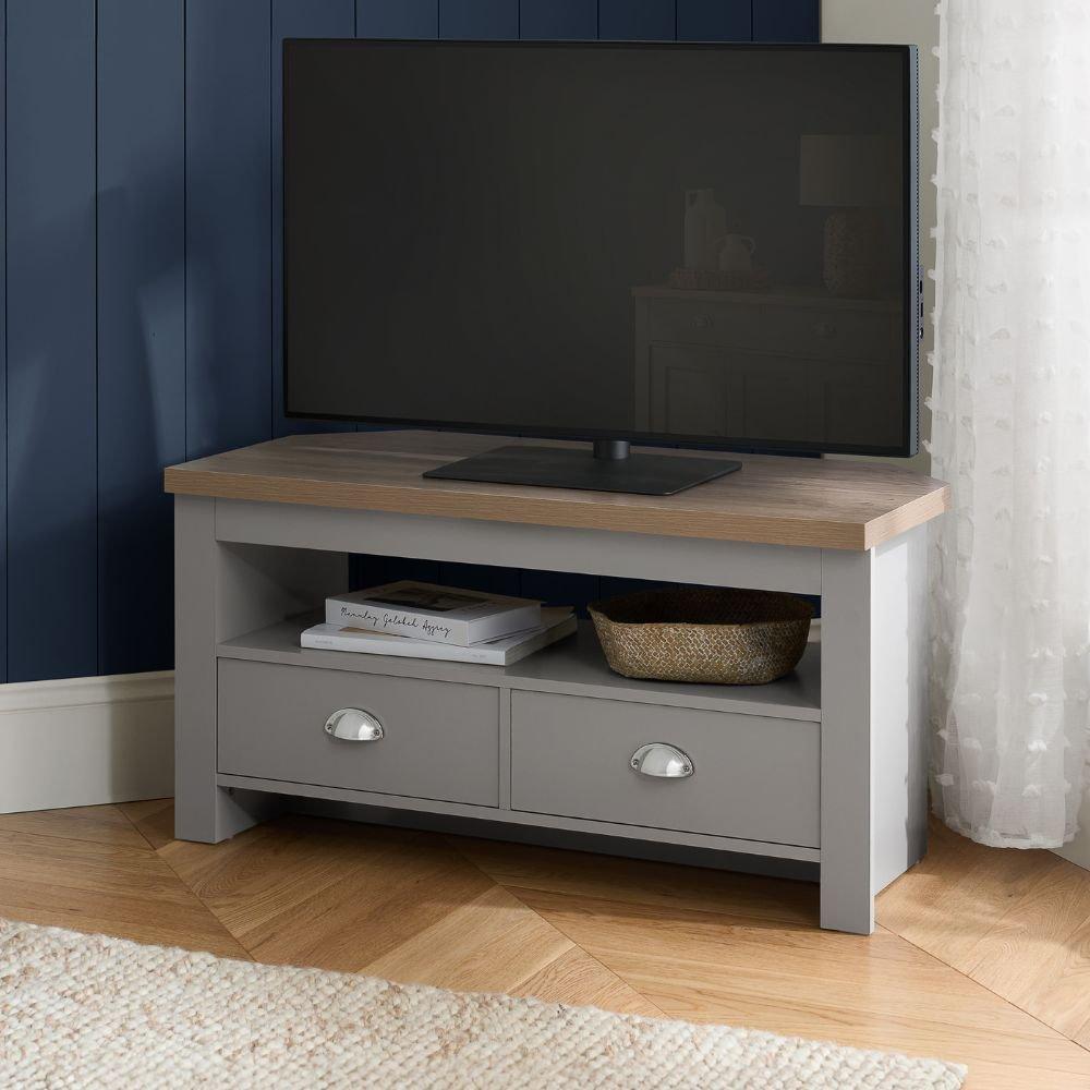 Grey & Oak - Birlea - Highgate Corner TV Unit - 1