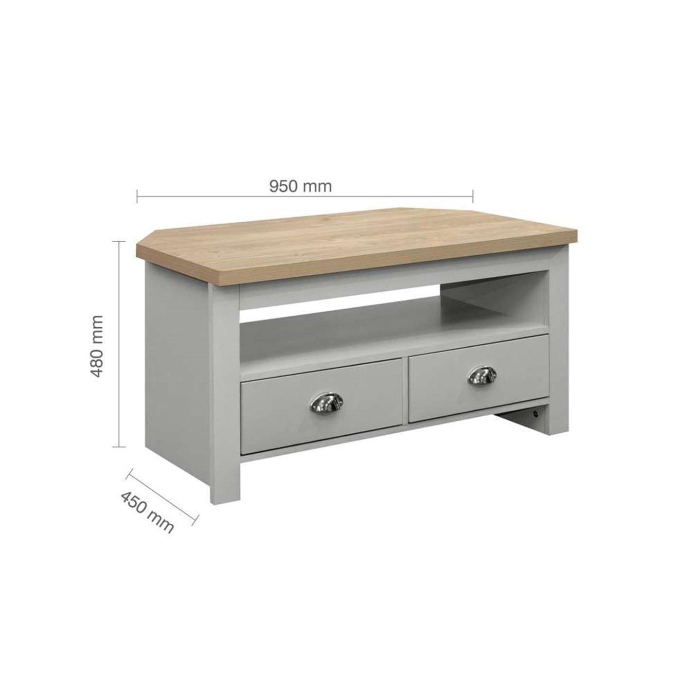 Grey & Oak - Birlea - Highgate Corner TV Unit - 7