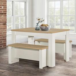 Birlea Highgate Dining Table & Bench Set