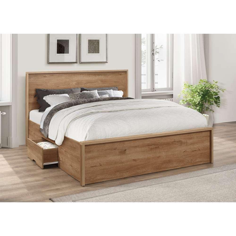 Birlea  Stockwell Bed Rustic - Rustic Oak - King