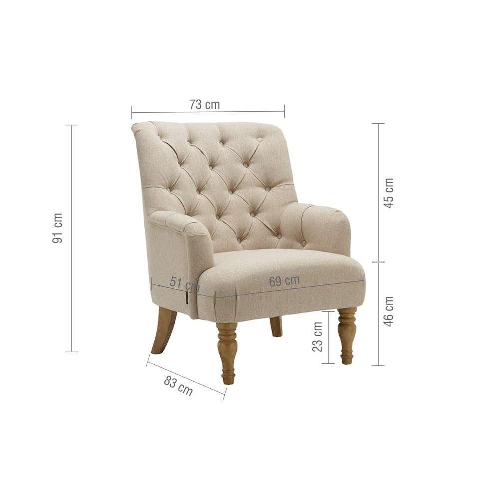 Wheat - Birlea - Padstow Chair - 10
