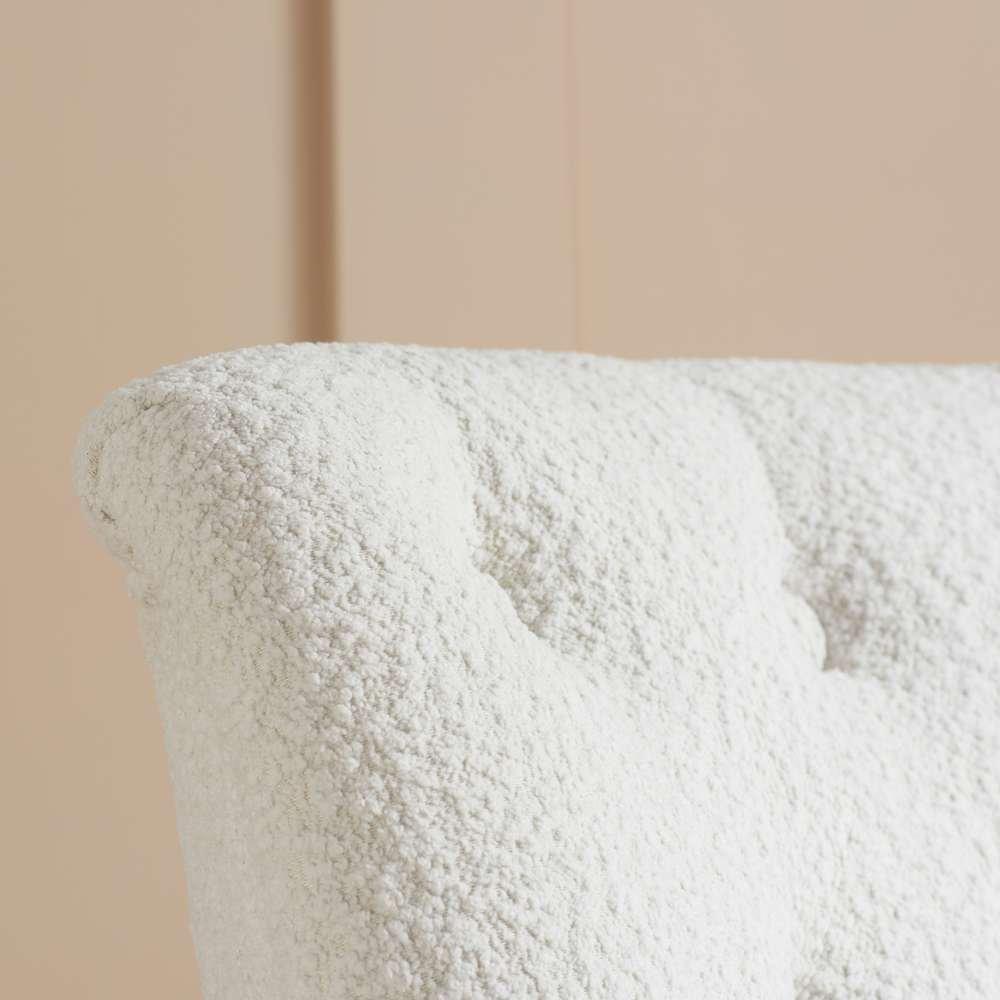 White Boucle - Birlea - Padstow Chair - 2