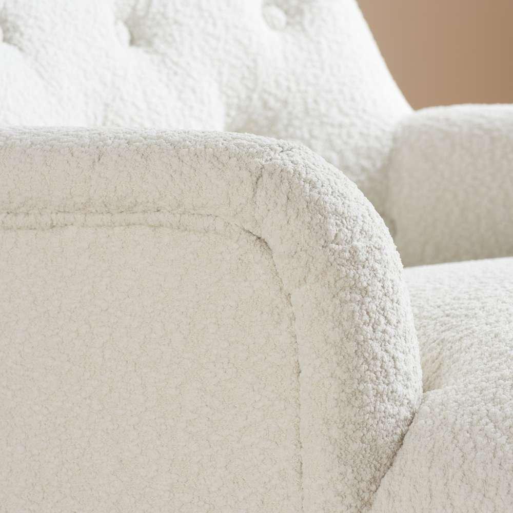 White Boucle - Birlea - Padstow Chair - 5
