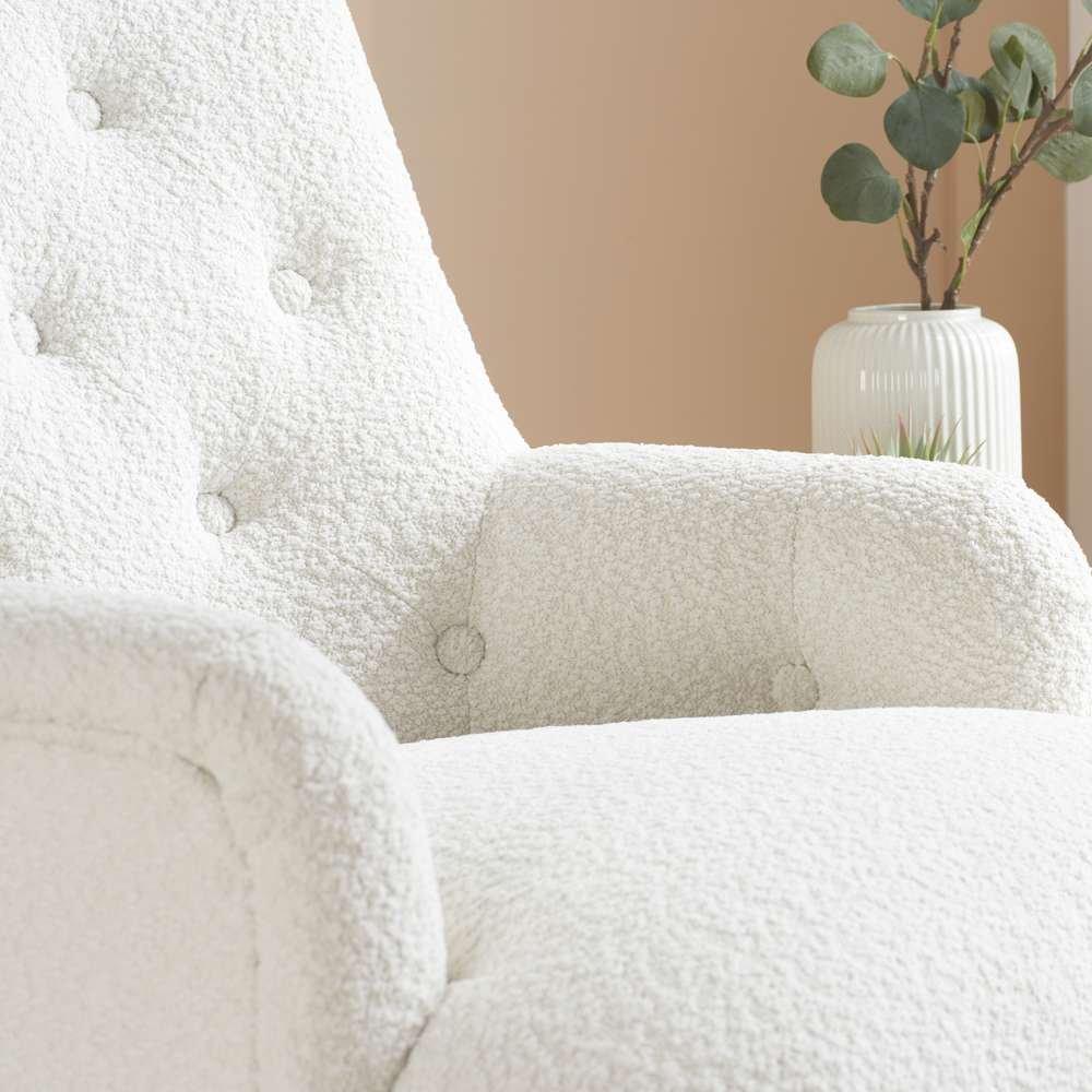 White Boucle - Birlea - Padstow Chair - 7