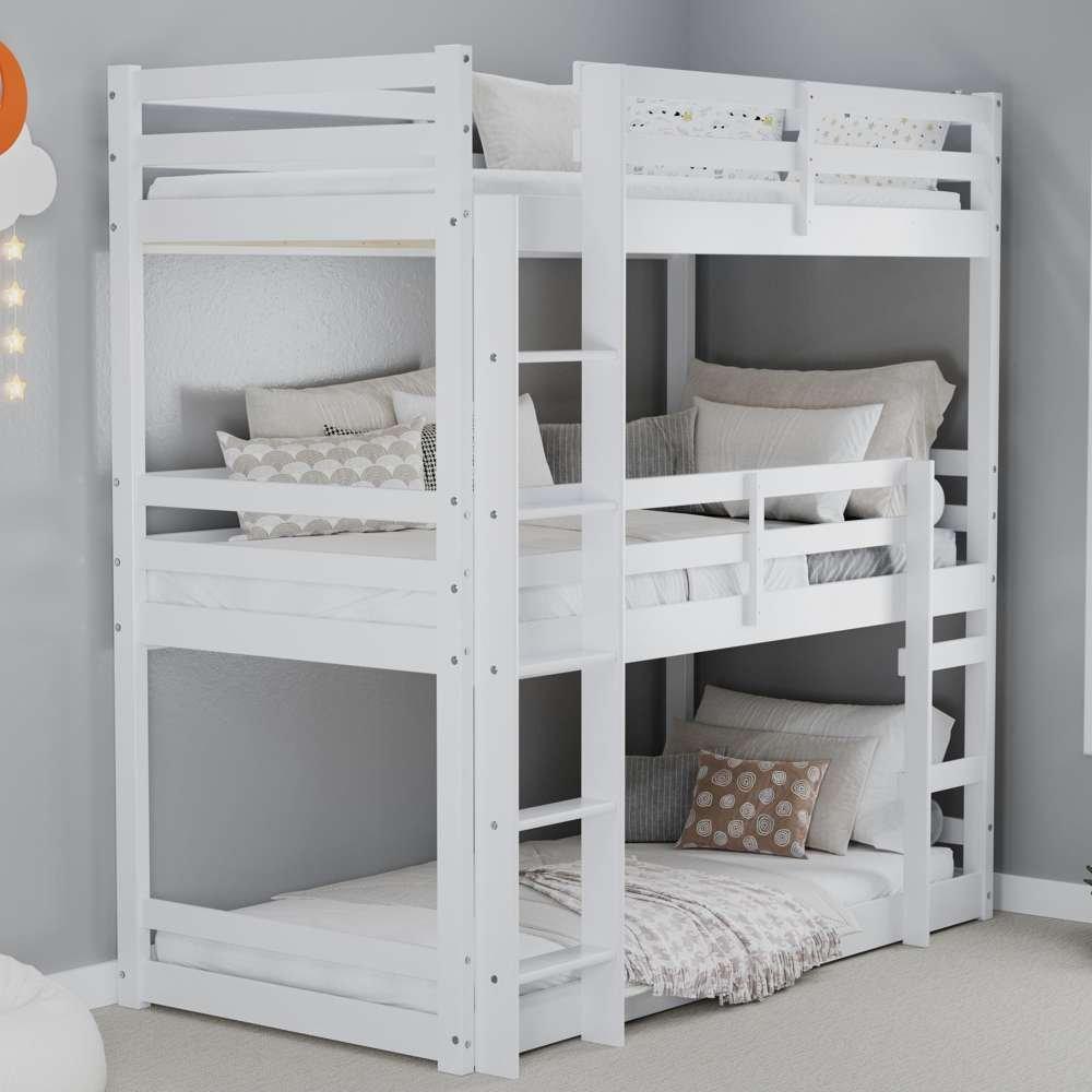 White - Birlea - Tressa Triple Bunk Bed - 1