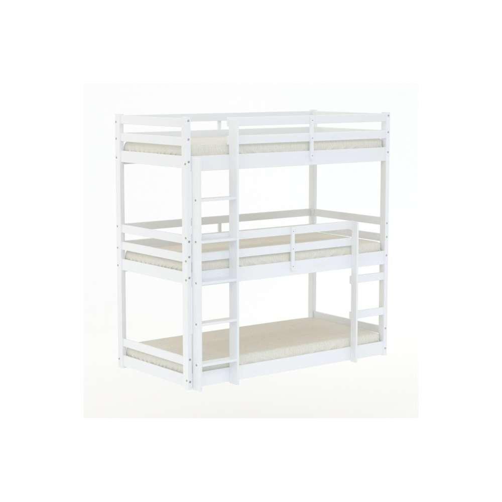 White - Birlea - Tressa Triple Bunk Bed - 6