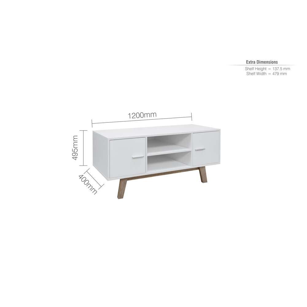 White - Birlea - Shard TV Unit - 10