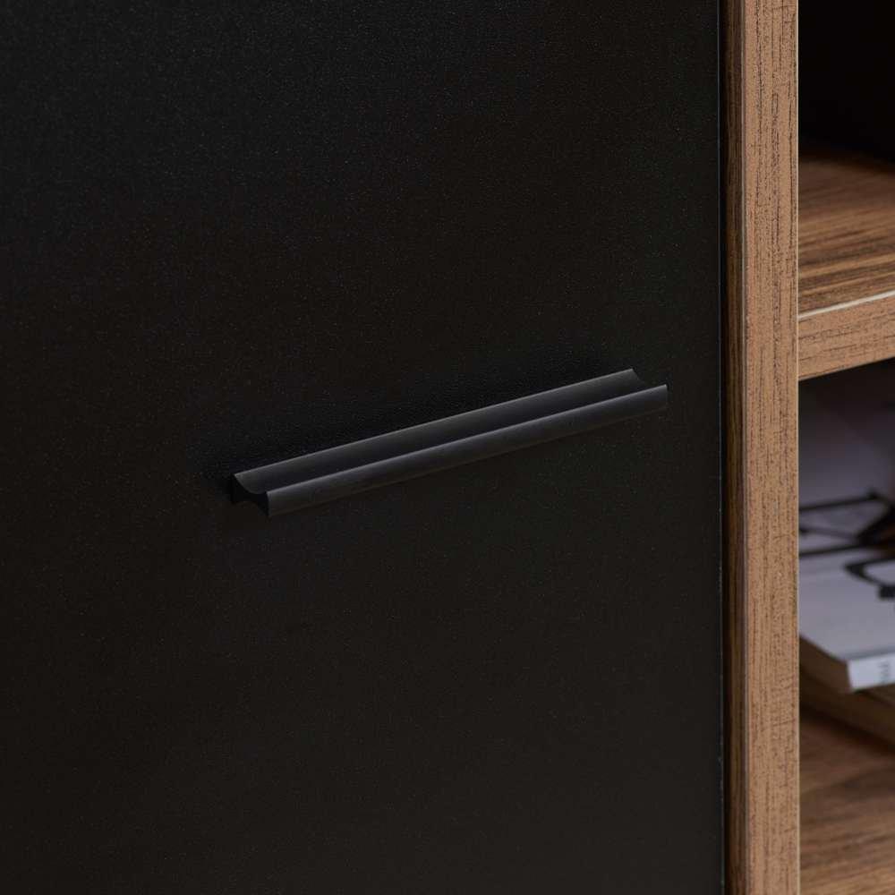 Walnut & Black - Birlea - Shard TV Unit - 3