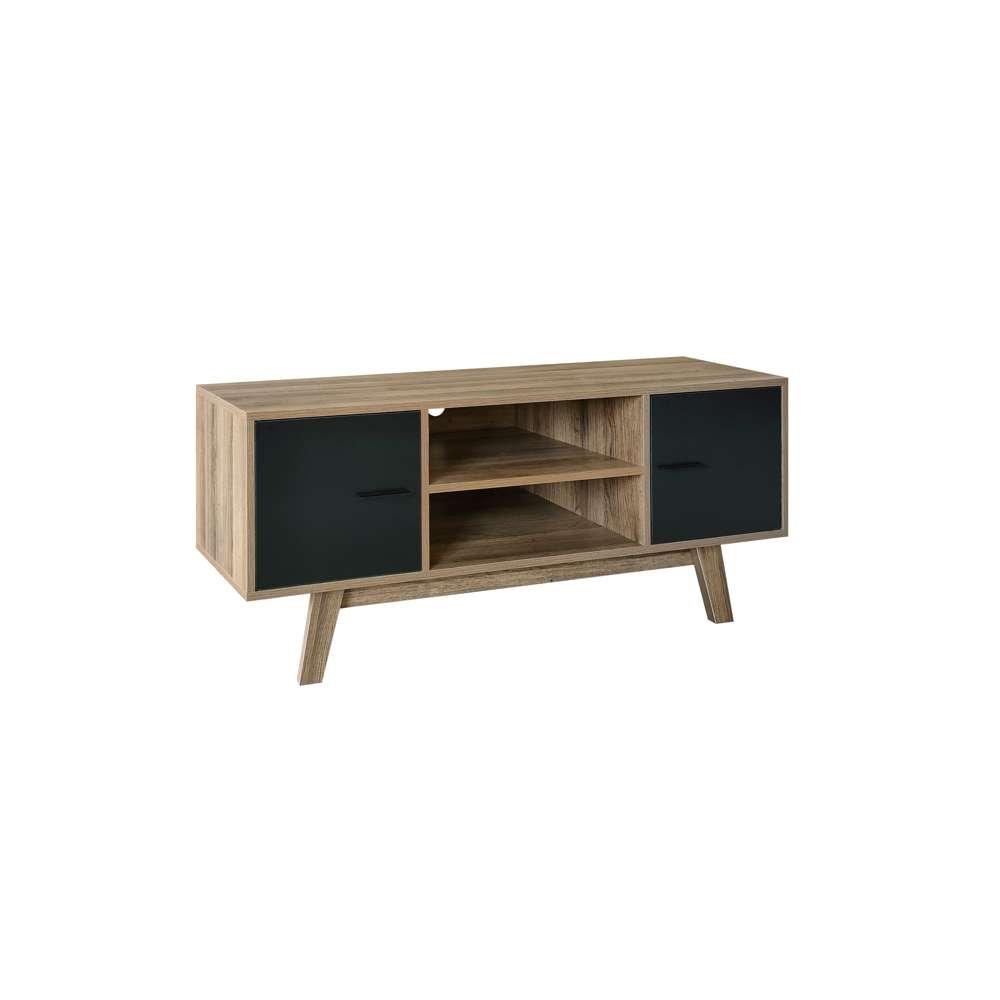 Walnut & Black - Birlea - Shard TV Unit - 6