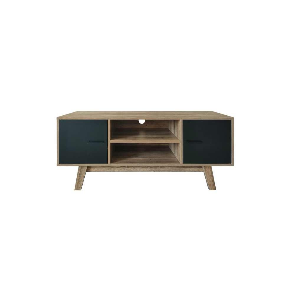 Walnut & Black - Birlea - Shard TV Unit - 8