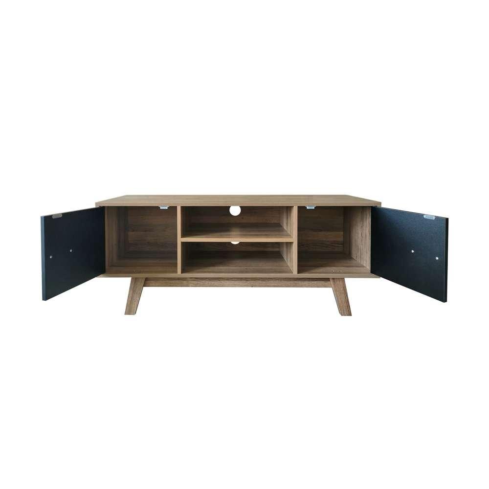 Walnut & Black - Birlea - Shard TV Unit - 9