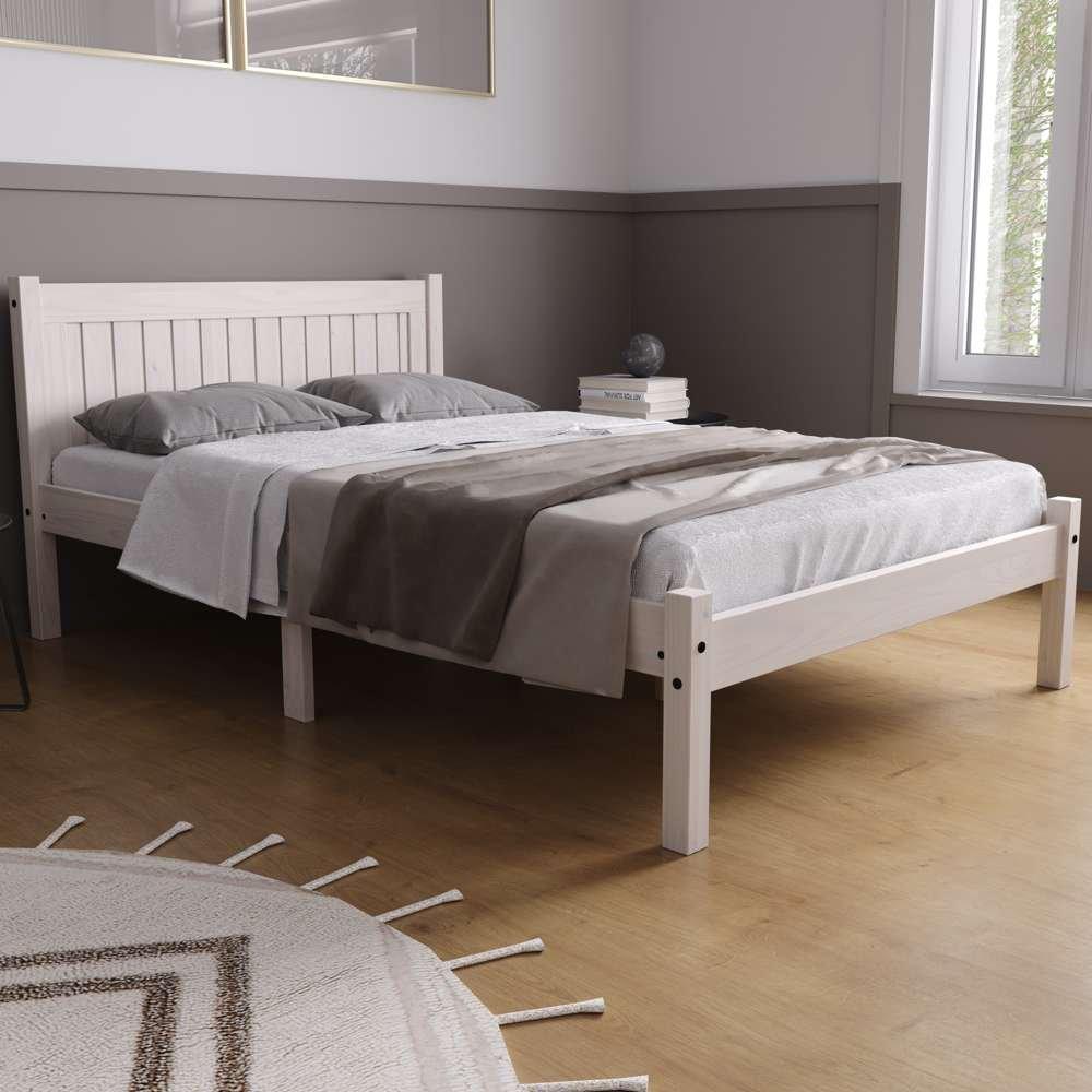 Birlea  Rio Pine Bed - White Wash - Single