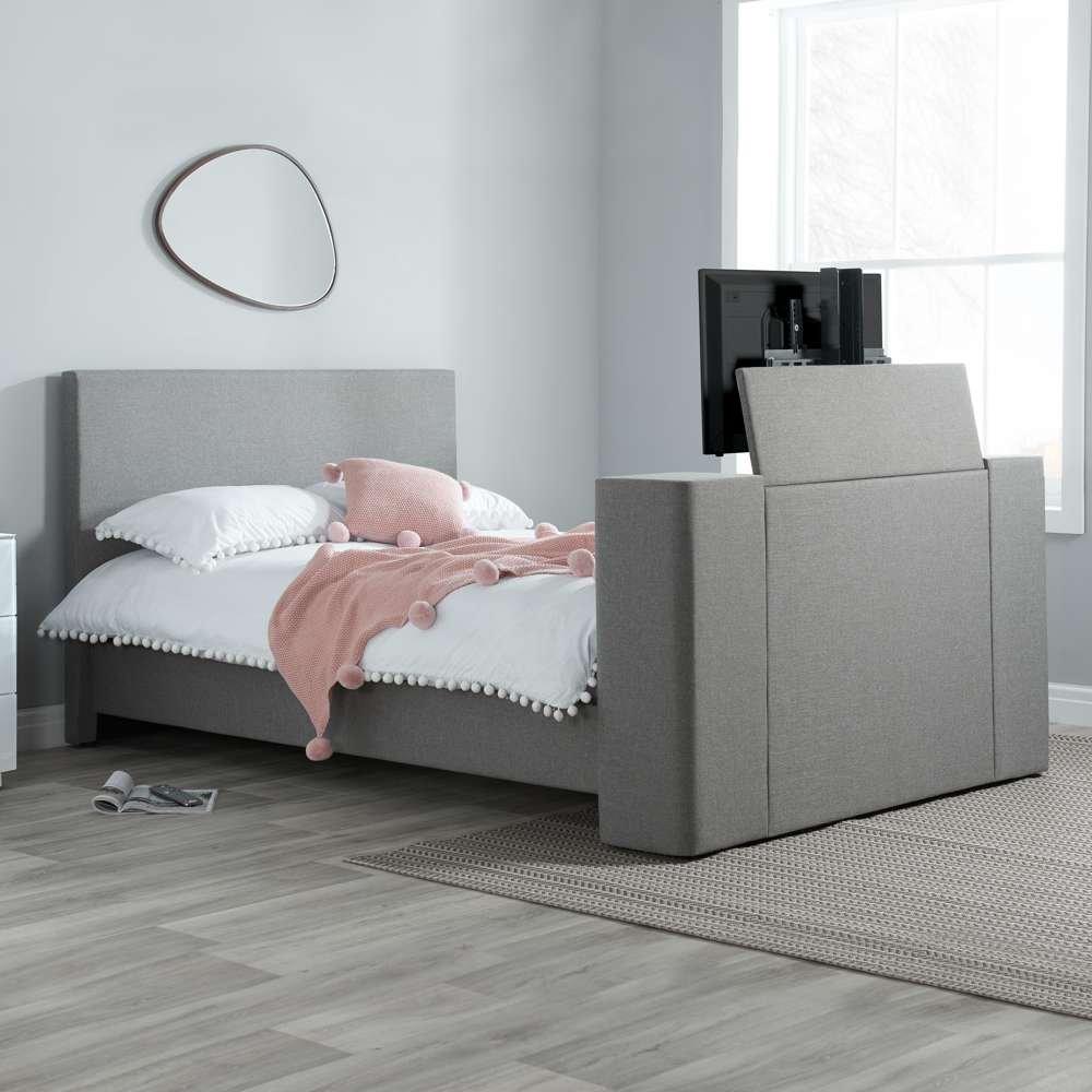 Grey - Birlea - Plaza TV Bed In Grey - 2