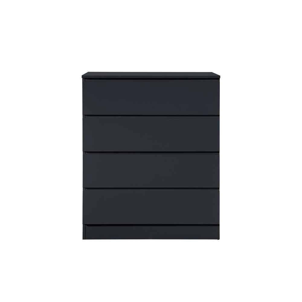 Black - Birlea - Oslo 4 Drawer Chest - 2