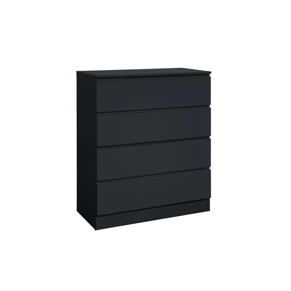 Black - Birlea - Oslo 4 Drawer Chest - 4