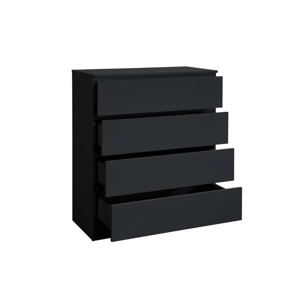 Black - Birlea - Oslo 4 Drawer Chest - 5