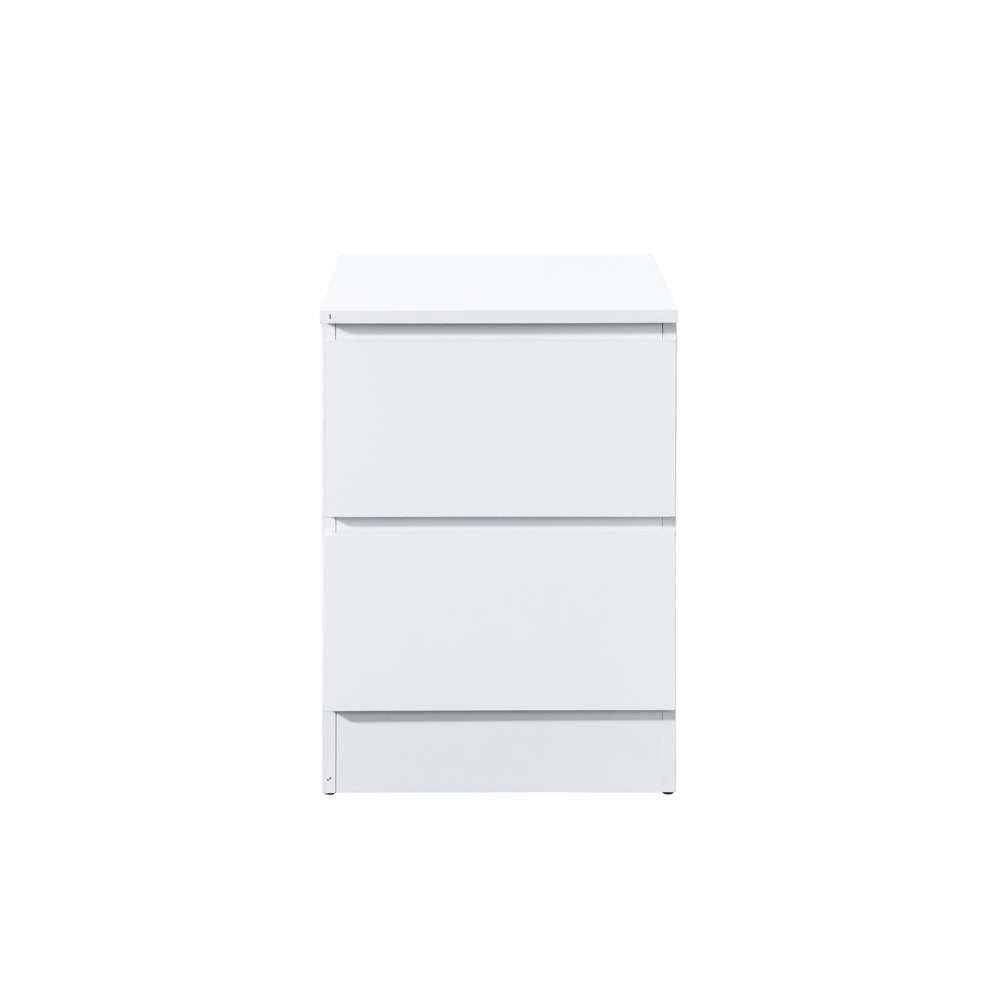 White - Birlea - Oslo 2 Drawer Bedside Table - 6