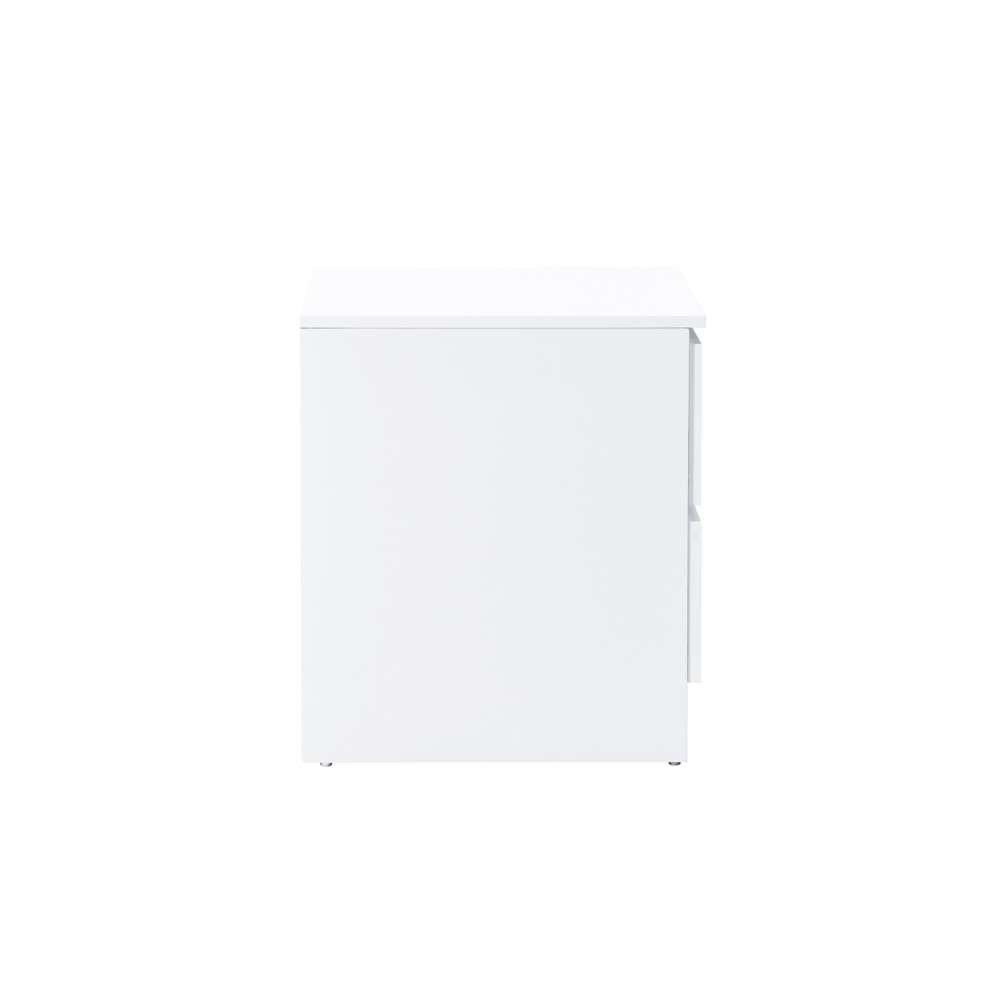 White - Birlea - Oslo 2 Drawer Bedside Table - 7